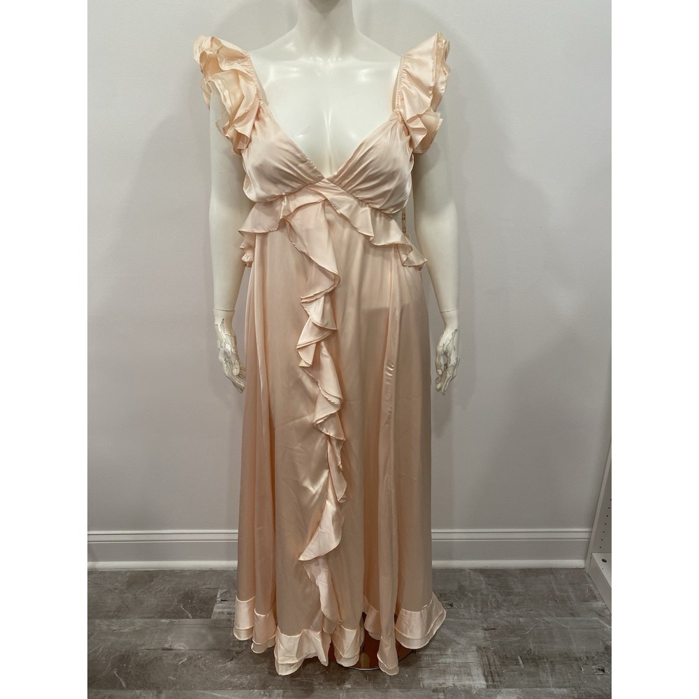 Rosevelt Peach Maxi Gown 3X Long Dress Formal Wedding guest Bridesmaid Dress NWT